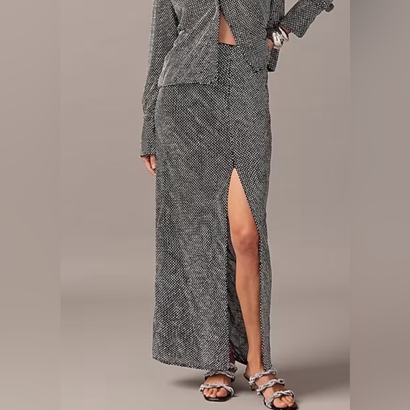 J. Crew Dresses & Skirts - New JCrew Collection side-slit rhinestone skirt